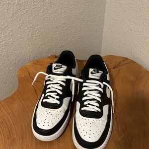 Nike Court Vision Black and White Sneakers